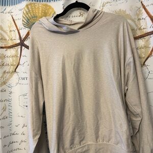 Beige Hooded Sweatshirt